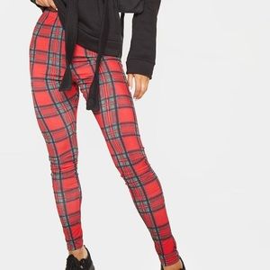 Plaid leggings